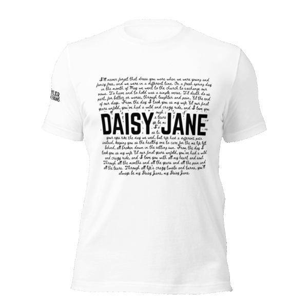 Daisy Jane Lyric Tee Black with Nick & Henry Logo