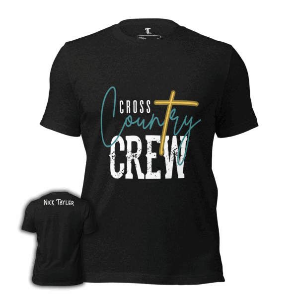 Cross Country Crew Black Heather Tee